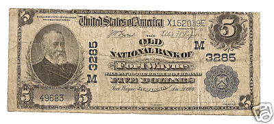 Ol National Bank Notes