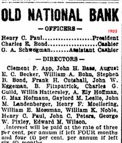 Old National Bank 1905