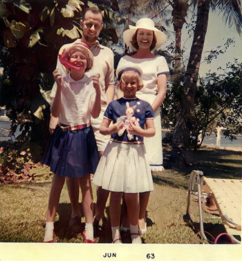 Leonce and Kay Picot with their Daughters Michele and Laura